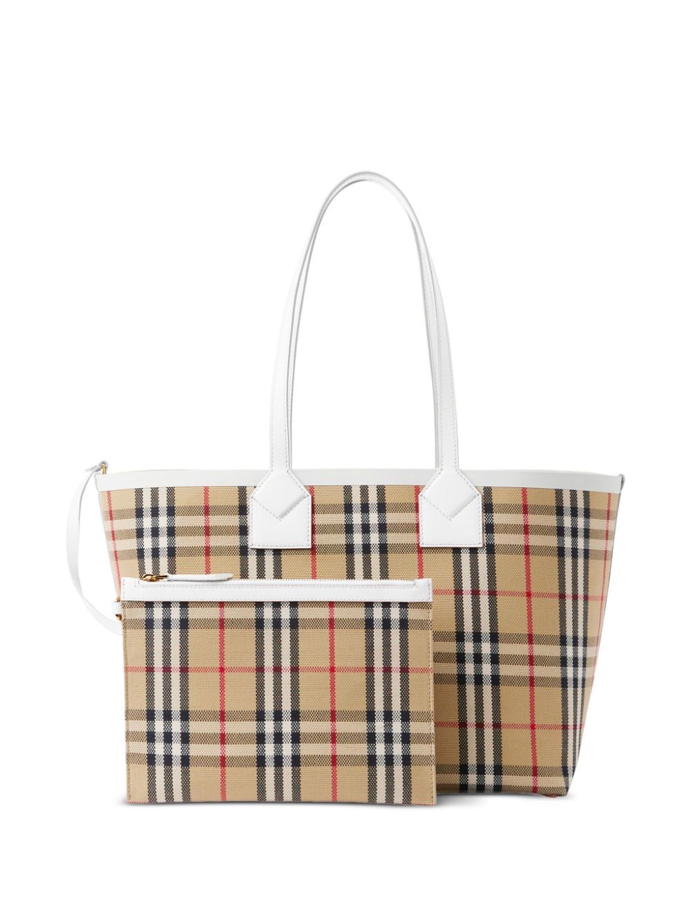 BURBERRY BB CHECK MEDIUM TOTE