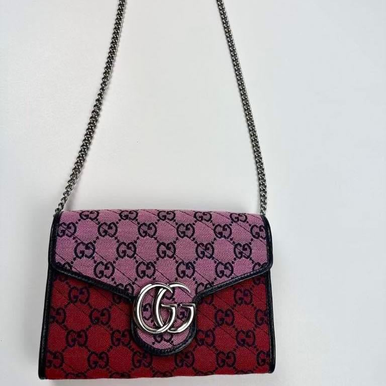 GUCCI MINI GG MARMONT SHOULDER BAG MULTICOLOUR