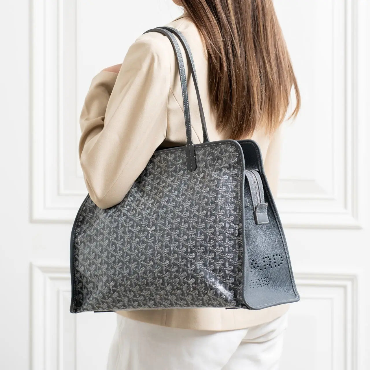 GOYARD SAC HARDY PM TOTE CANVAS