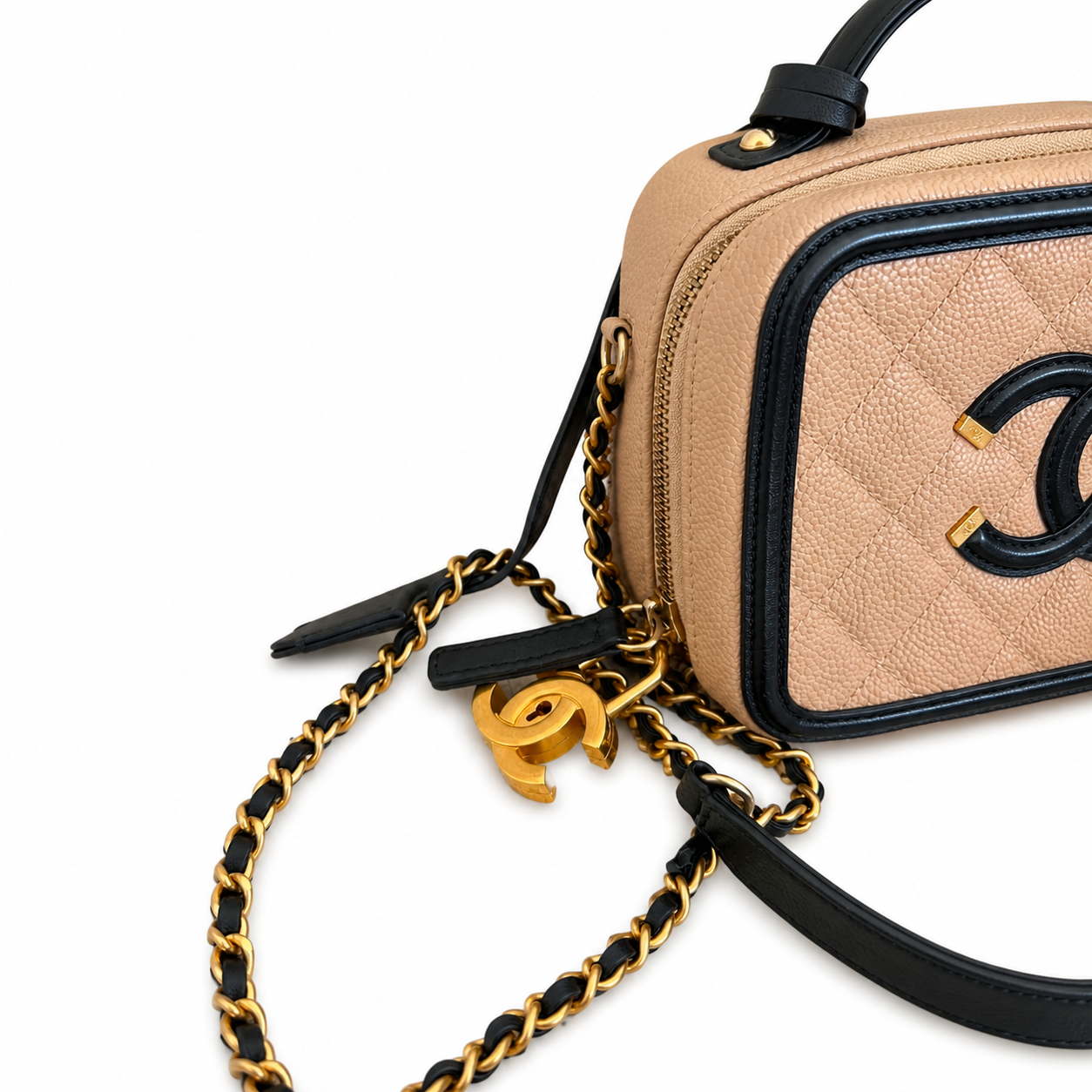 CHANEL CC SMALL FILIGREE VANITY CASE