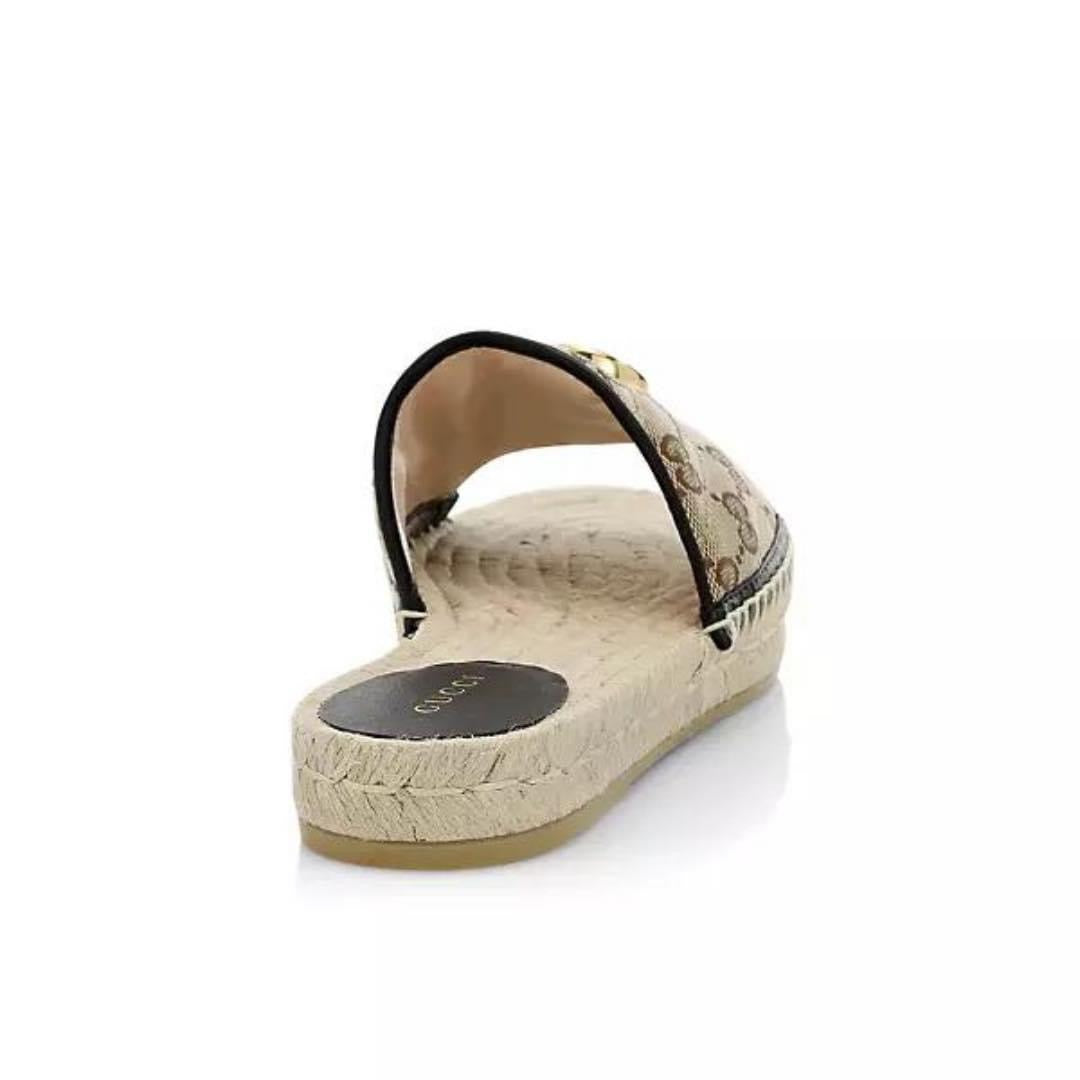 GUCCI ESPADRILLE SLIDES