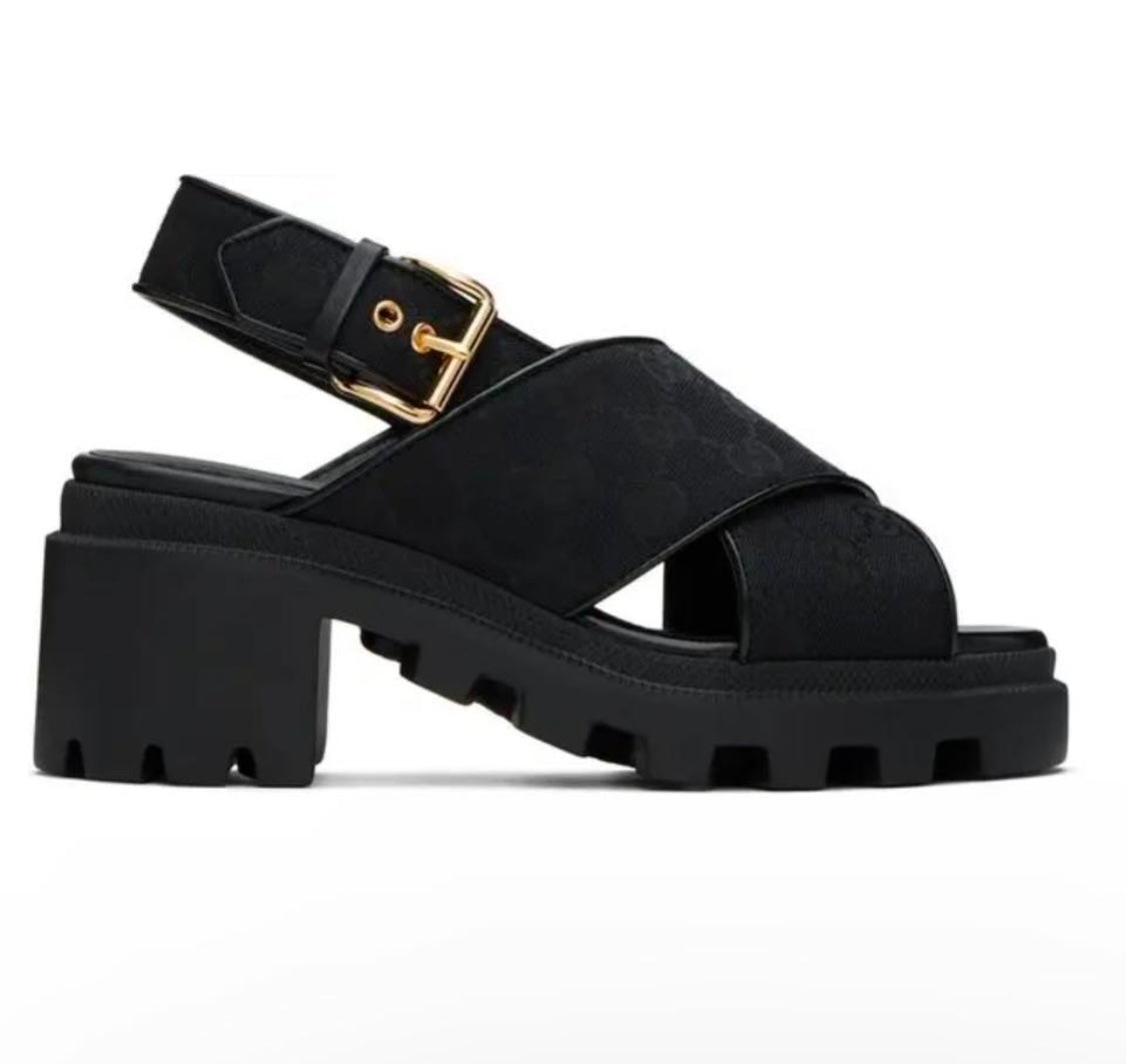 GUCCI LUG SOLE SANDALS