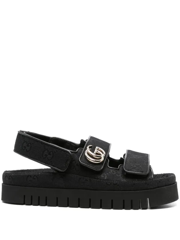 GUCCI DOUBLE GG WOMENS DAD SANDALS