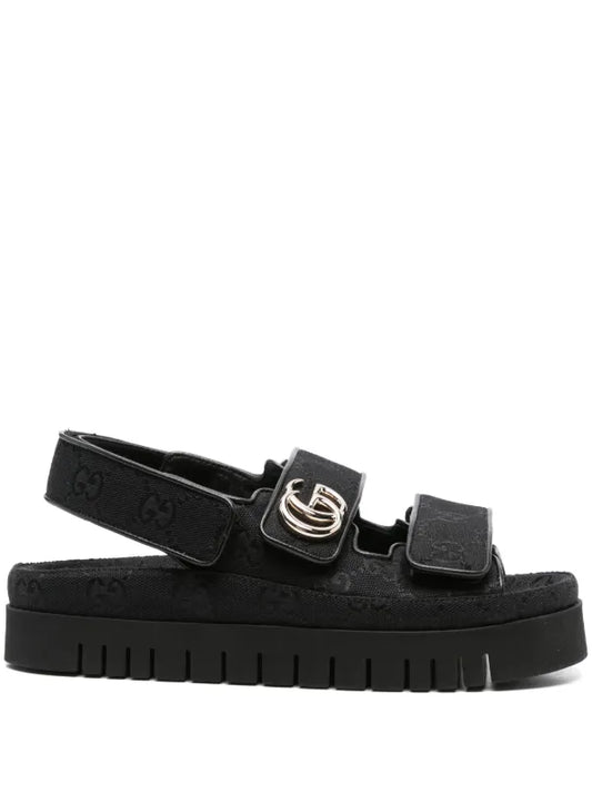 GUCCI DOUBLE GG WOMENS DAD SANDALS