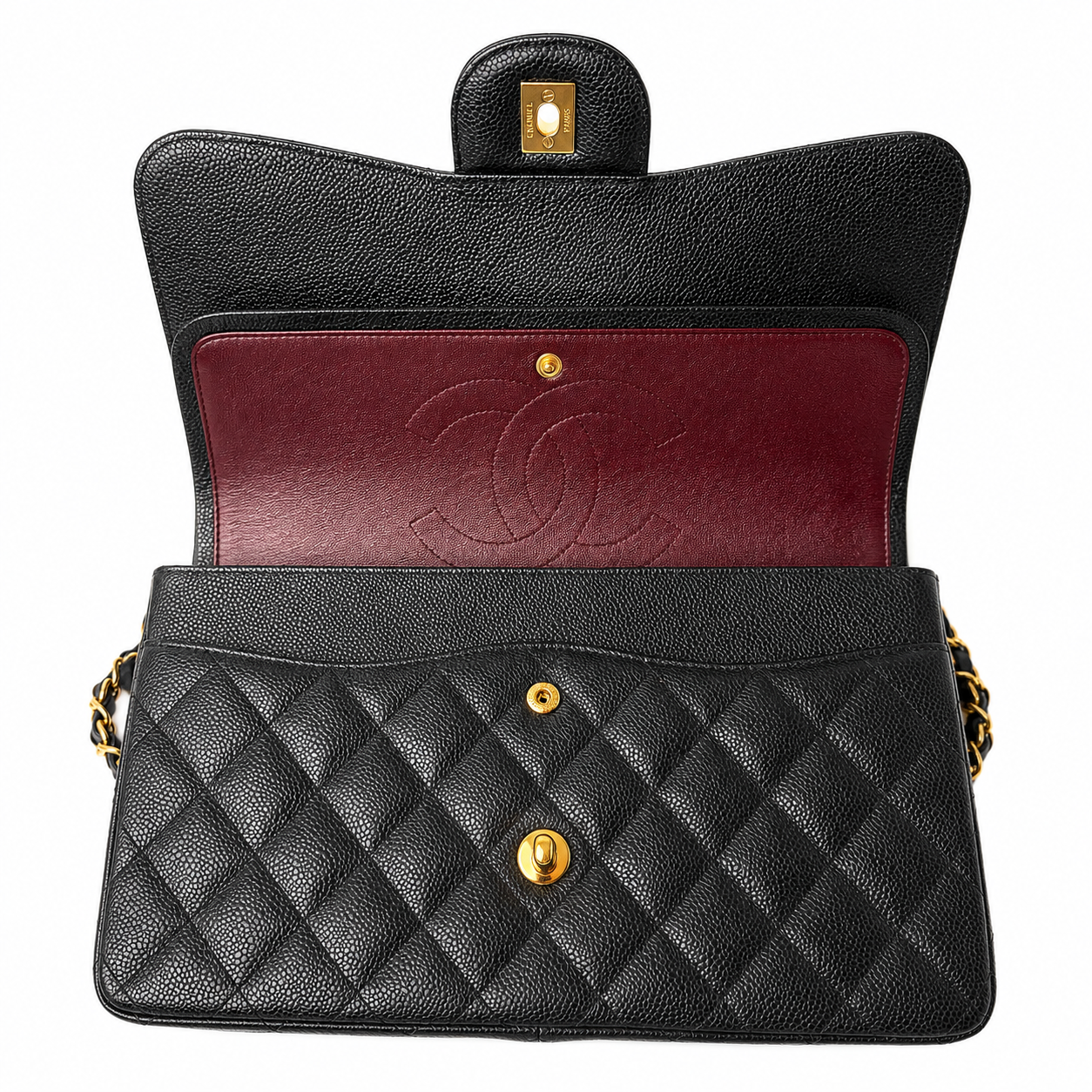 CHANEL CC JUMBO FLAP CAVIAR GHW