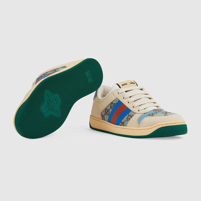 GUCCI GG WOMENS CRYSTAL SCREENER SNEAKERS
