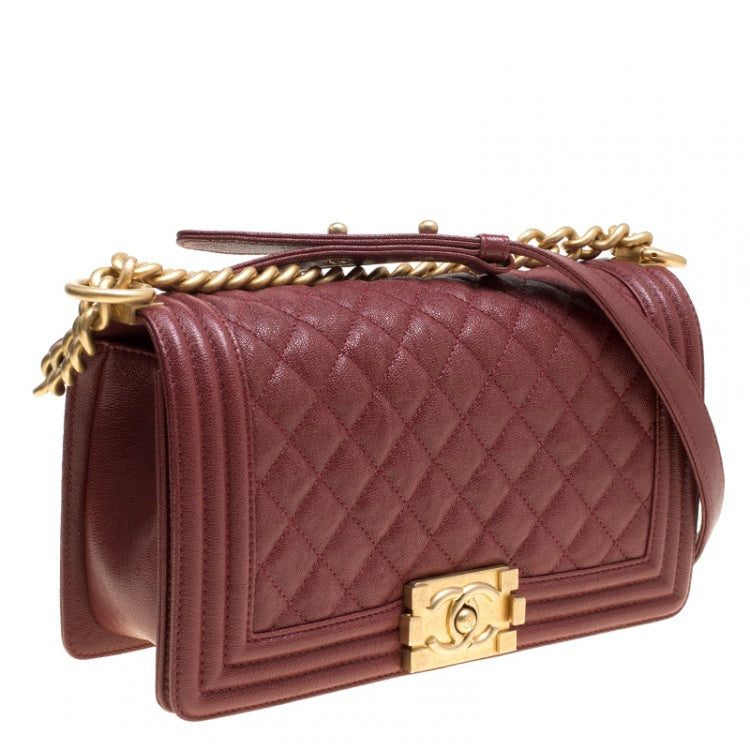 CHANEL CC MEDIUM QUILTED BOY CAVIAR