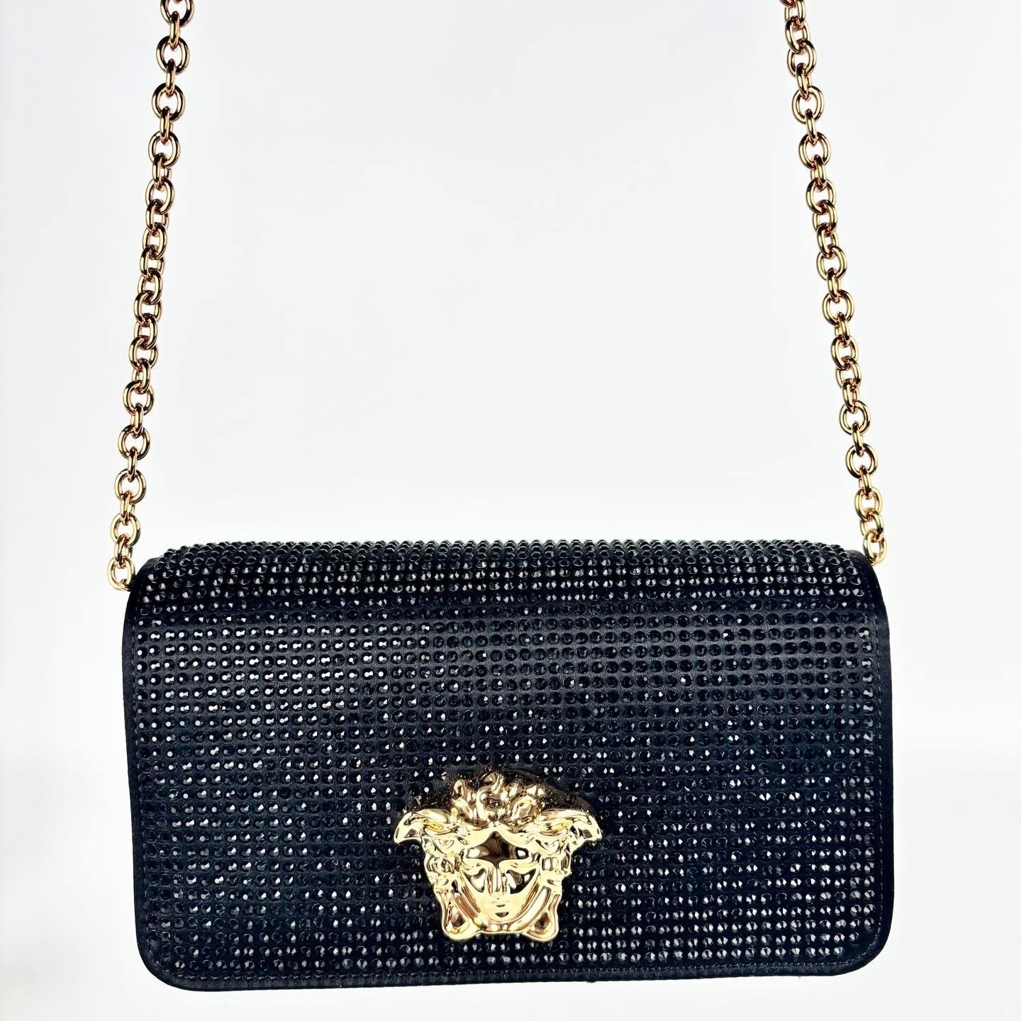 VERSACE LA MEDUSA STUDDED BAG