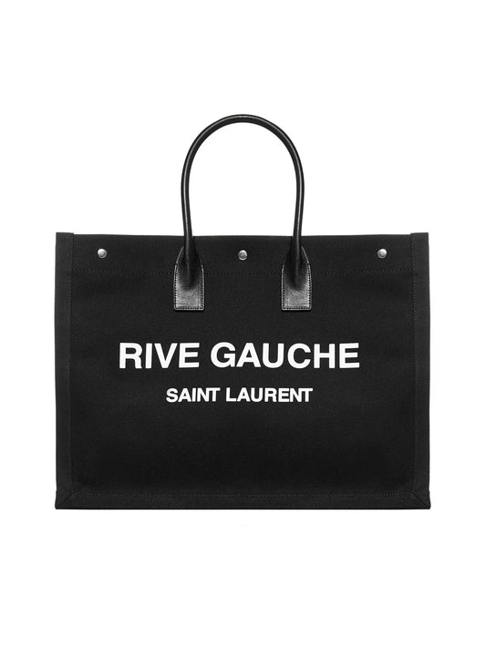 YVES SAINT LAURENT YSL RIVE GAUCHE  BLACK LARGE TOTE