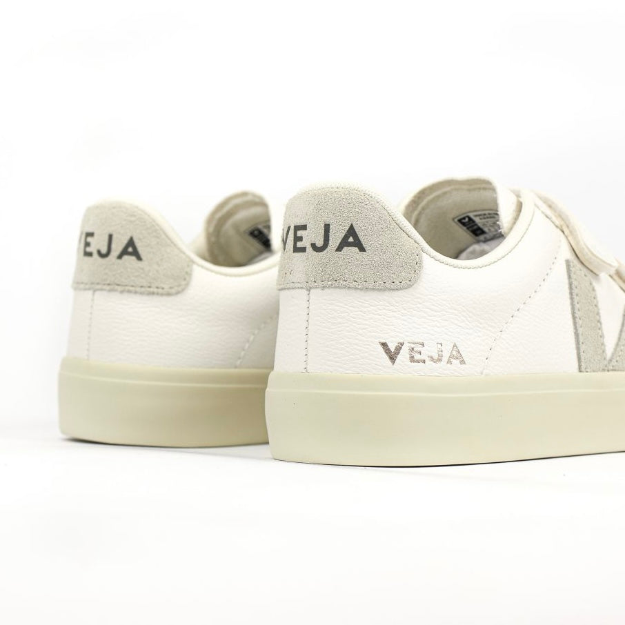 VEJA RECIFE CHROME-FREE LEATHER SNEAKERS