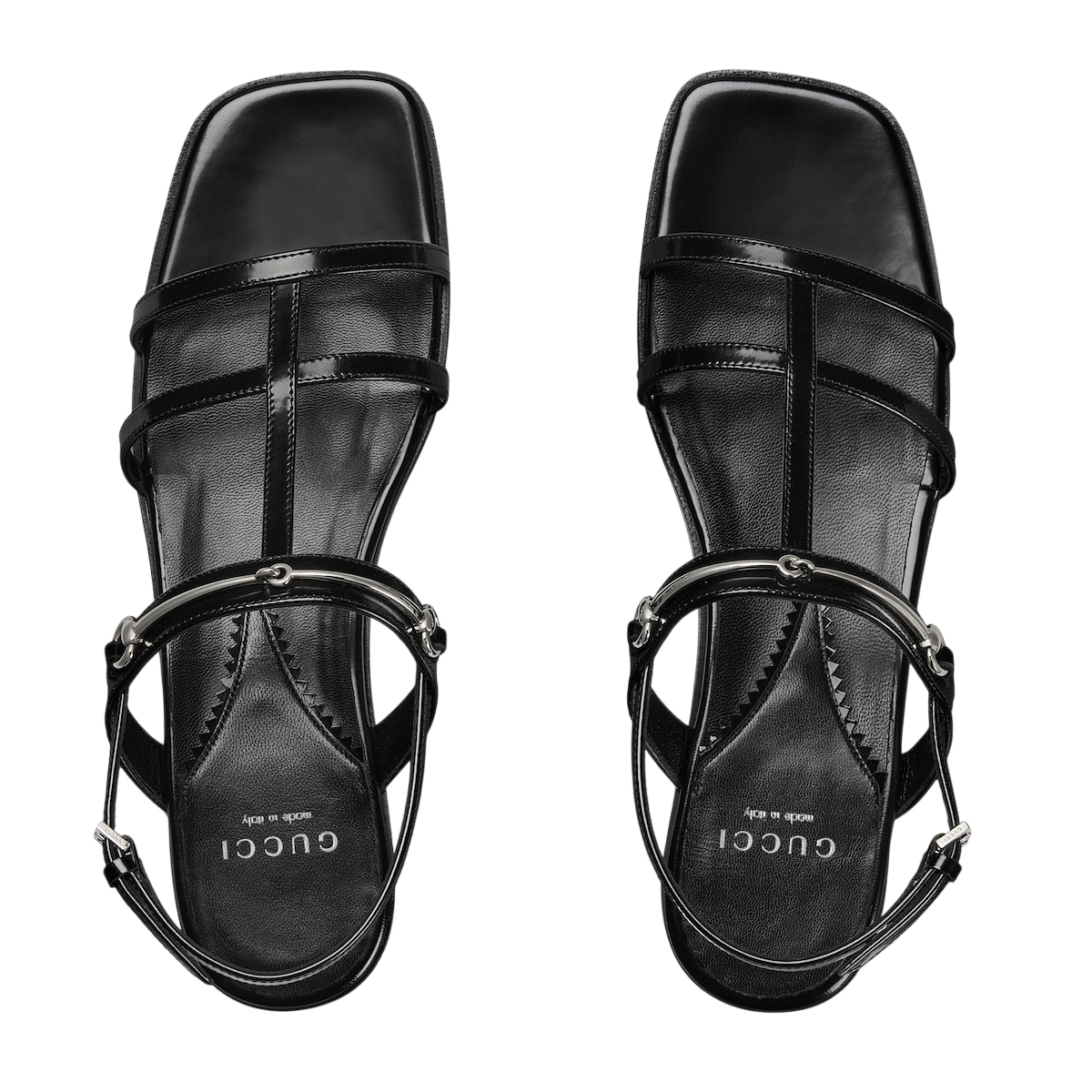 GUCCI GG SLIM HORSEBIT FLAT SANDAL