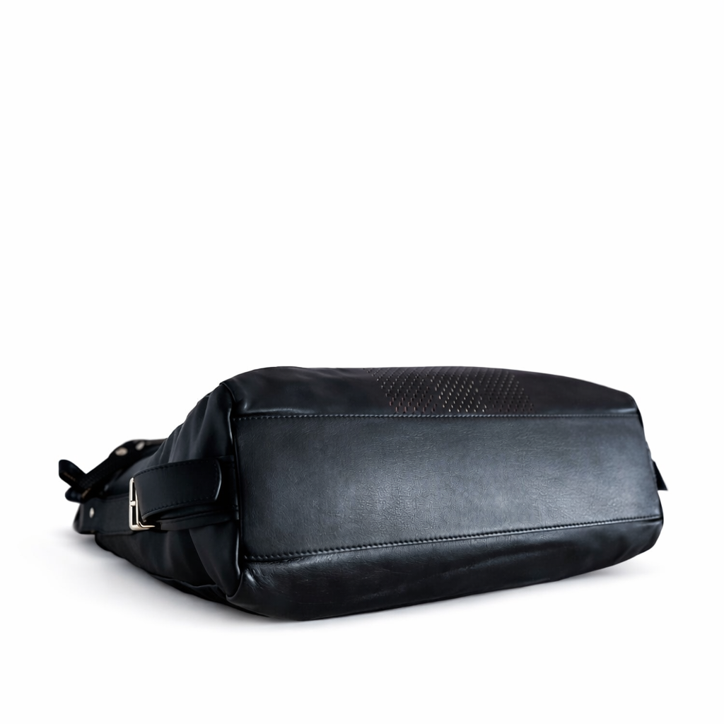 BALLY SWITZERLAND LEATHER MESSENGER CROSSBODY BAG
