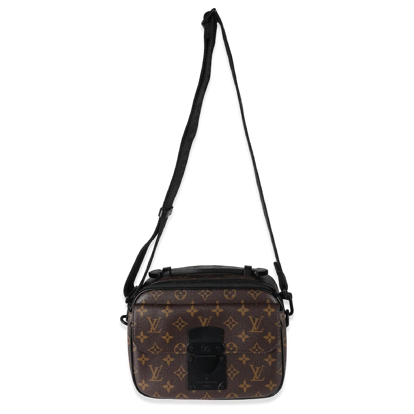 LOUIS VUITTON LV MACASSAR S LOCK MESSENGER CROSSBODY BAG UNISEX