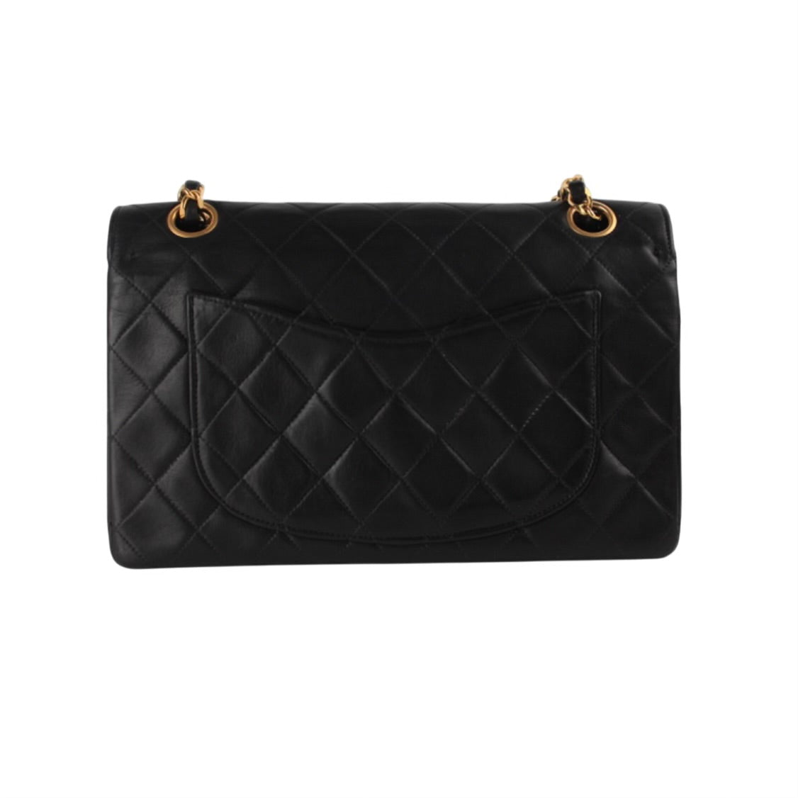 CHANEL CC DOUBLE FLAP SHOULDER BAG
