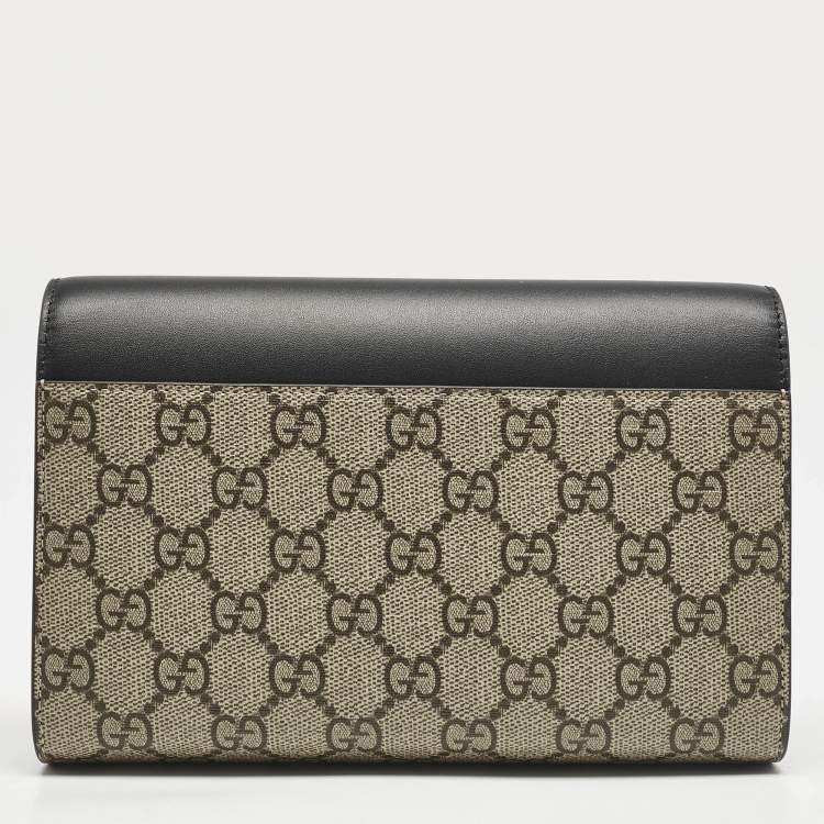 GUCCI GG SUPREME PADLOCK CROSSBODY BAG