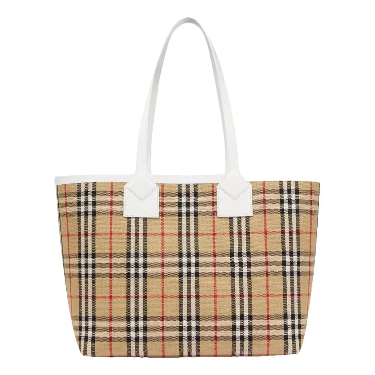 BURBERRY BB CHECK MEDIUM TOTE