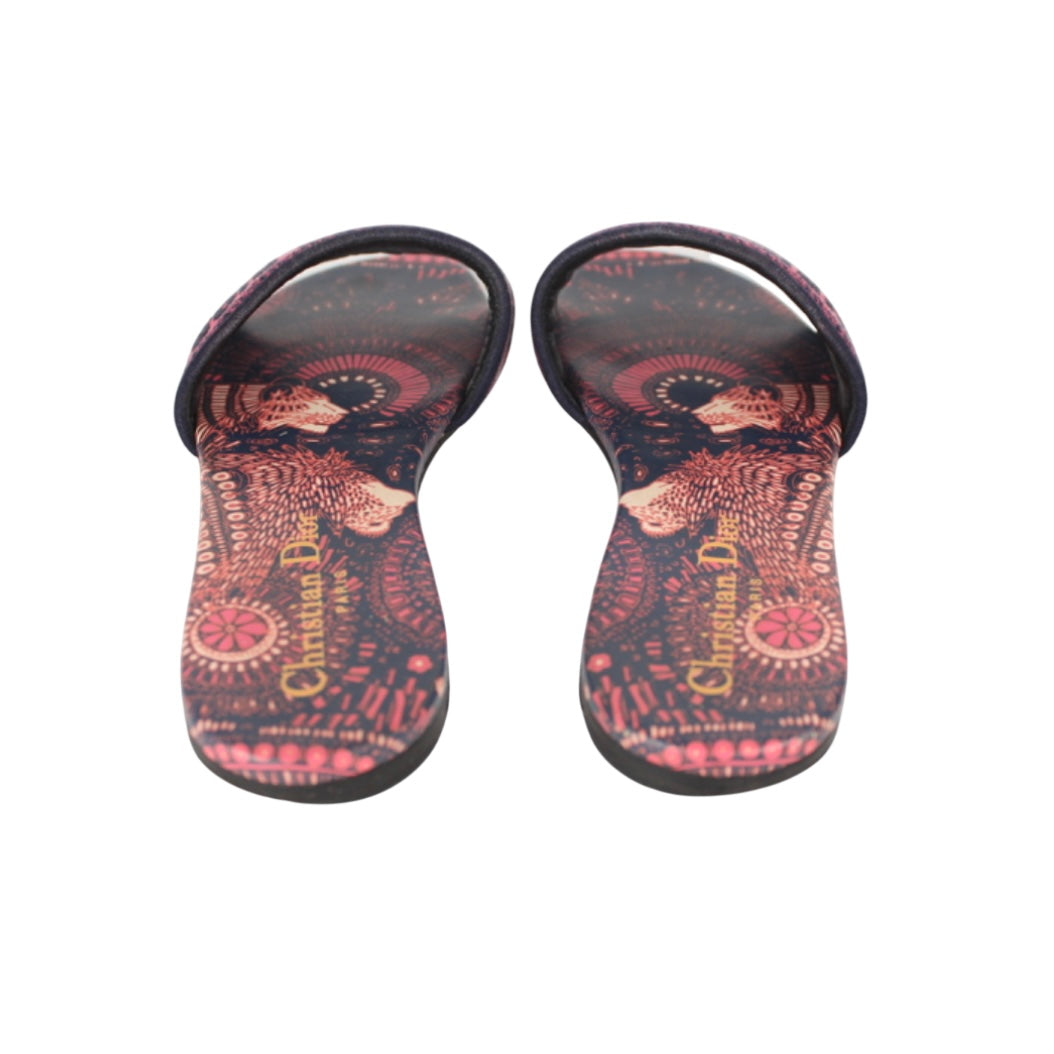 DWAY ANIMALS PINK BLUE WHITE LOGO SANDAL