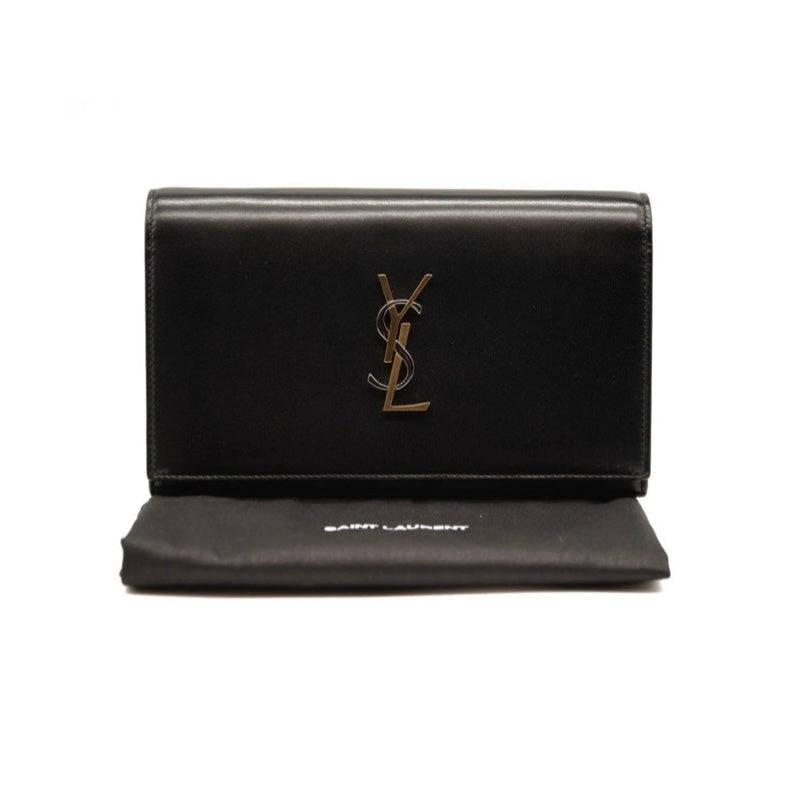 YSL YVES SAINT LAURENT MONOGRAM CASSANDRA TRI METAL CHAIN WOC