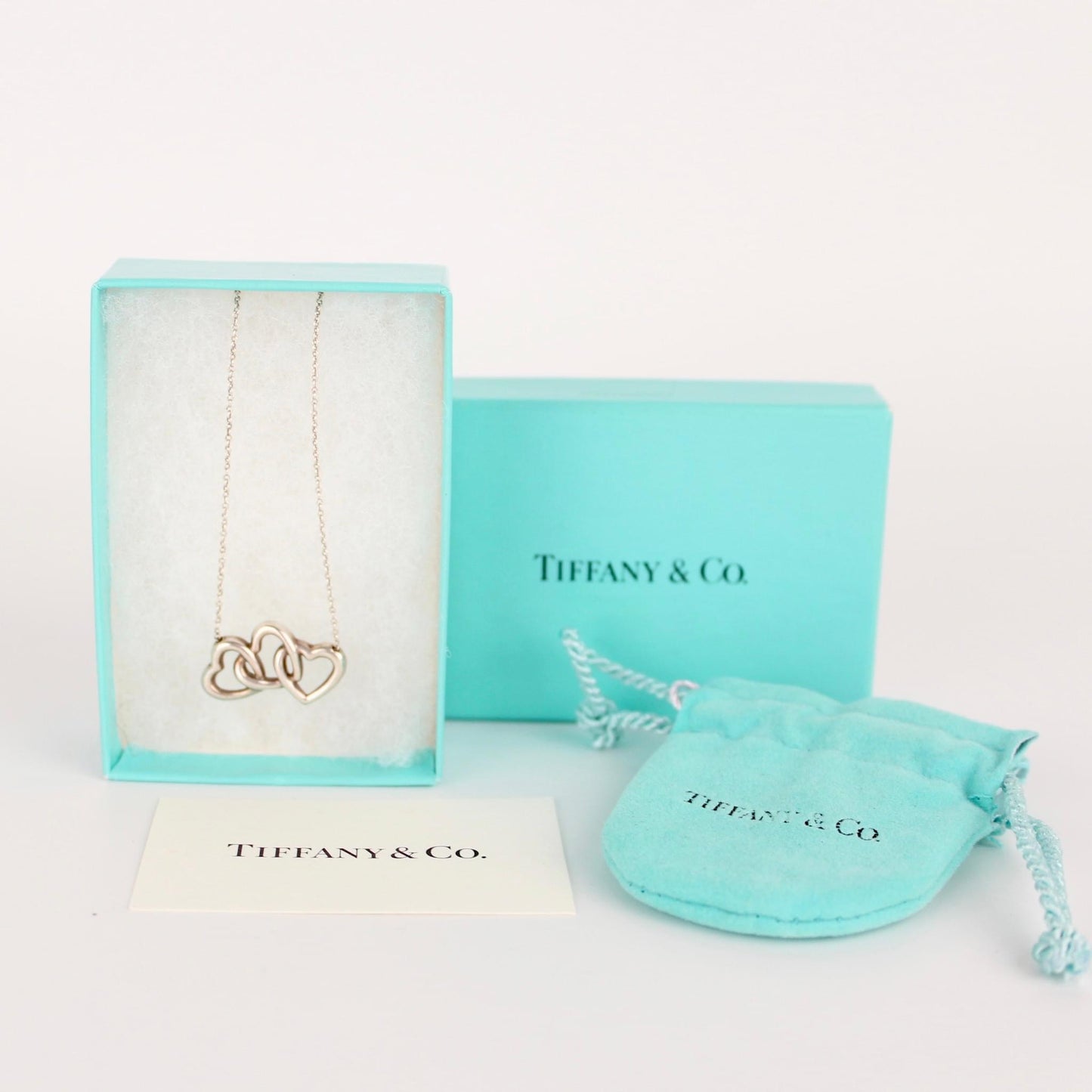 TIFFANY & CO TRIPLE HEART NECKLACE