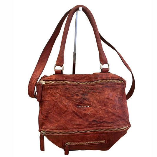 GIVENCHY PANDORA TUMBLED LEATHER HANDBAG