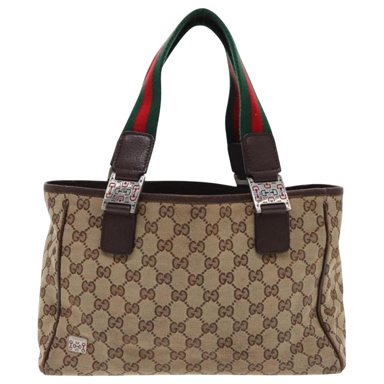 GUCCI GG CANVAS WEB SHERRY LINE BAG