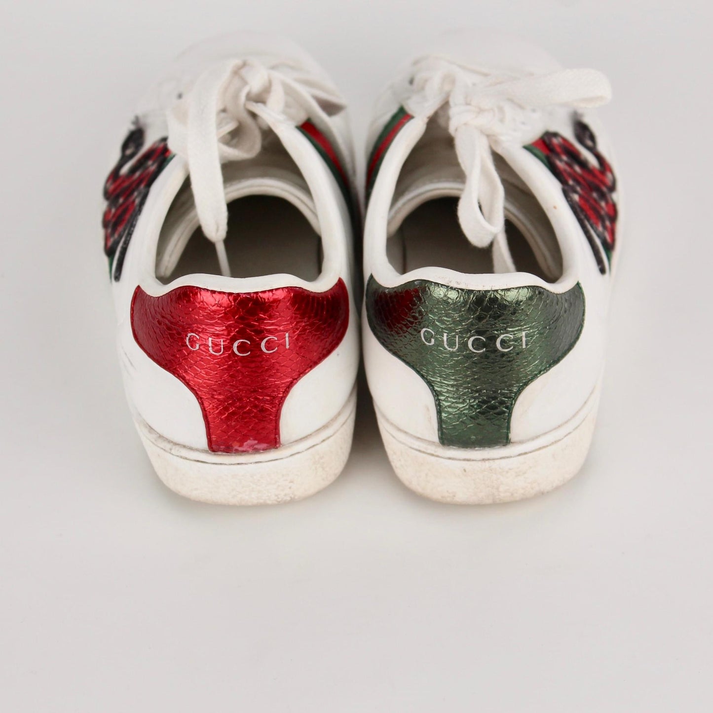 GUCCI ACE EMBROIDERED SNAKE