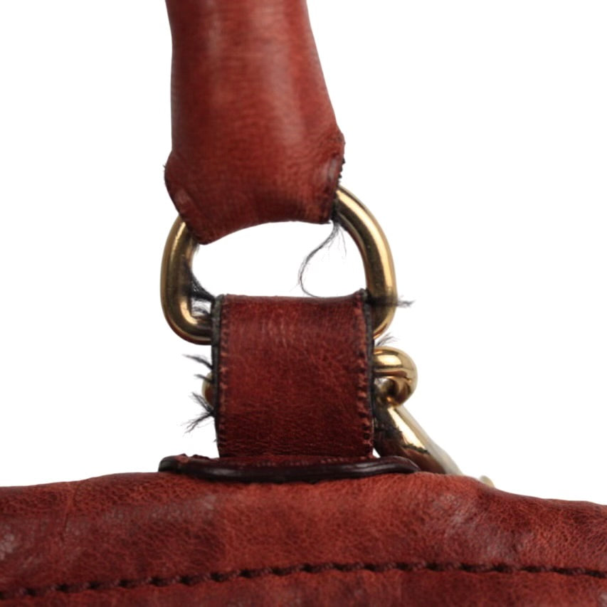 GIVENCHY PANDORA TUMBLED LEATHER HANDBAG