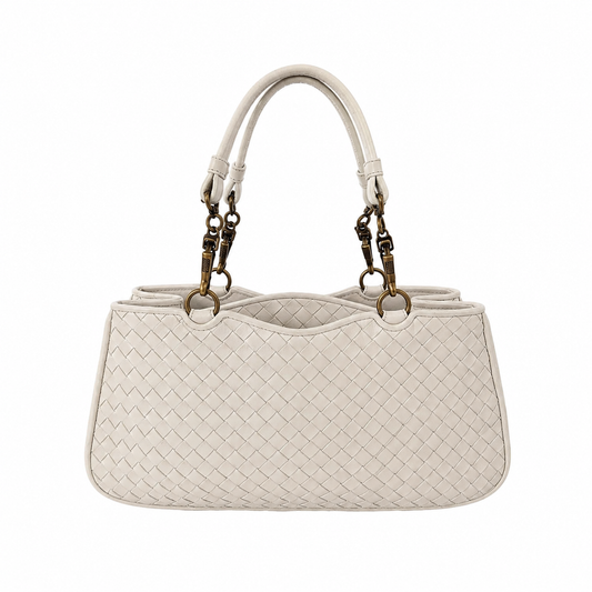 BOTTEGA VENETTA INTRECCIATO WOVEN HANDBAG