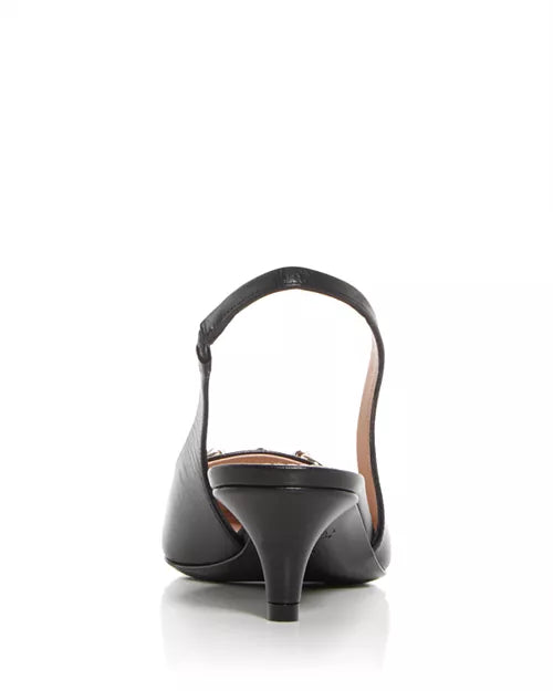 GUCCI HORSEBIT GG SLINGBACK KITTEN HEELS