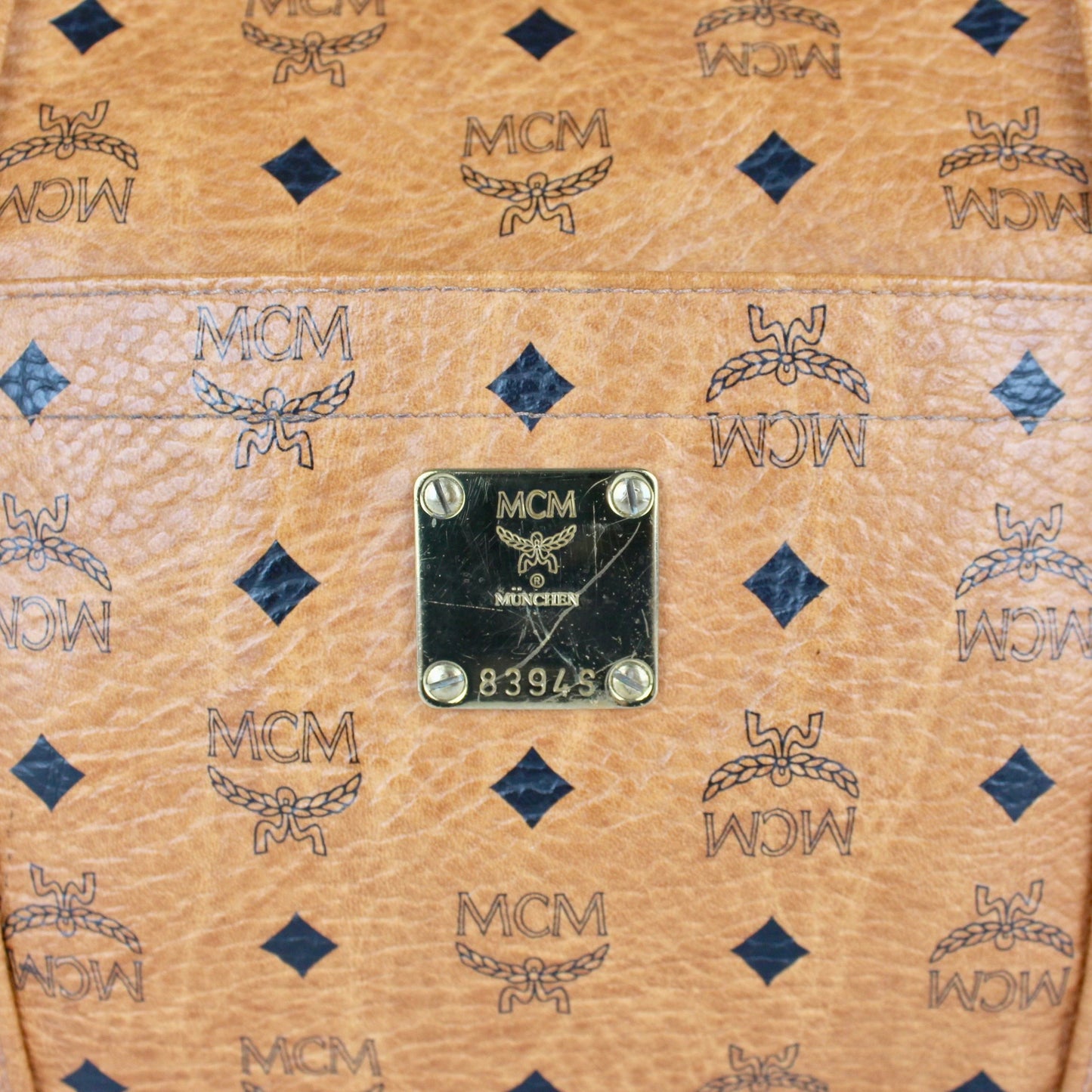 MCM COGNAC SHOPPERS BAG