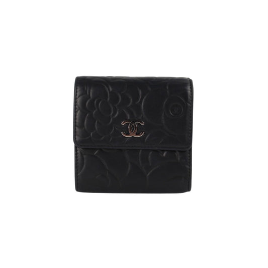 CHANEL CAMELLIA TRI-FOLD WALLET