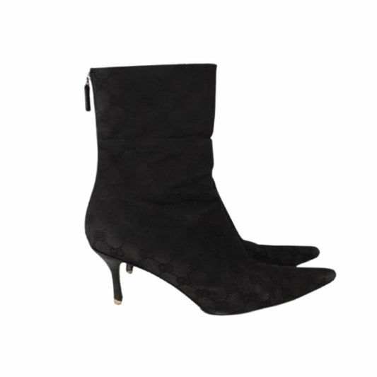 GUCCI GG CANVAS SOCK BOOTS