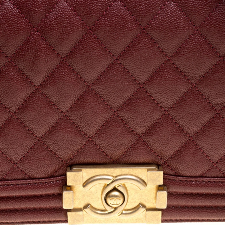 CHANEL CC MEDIUM QUILTED BOY CAVIAR