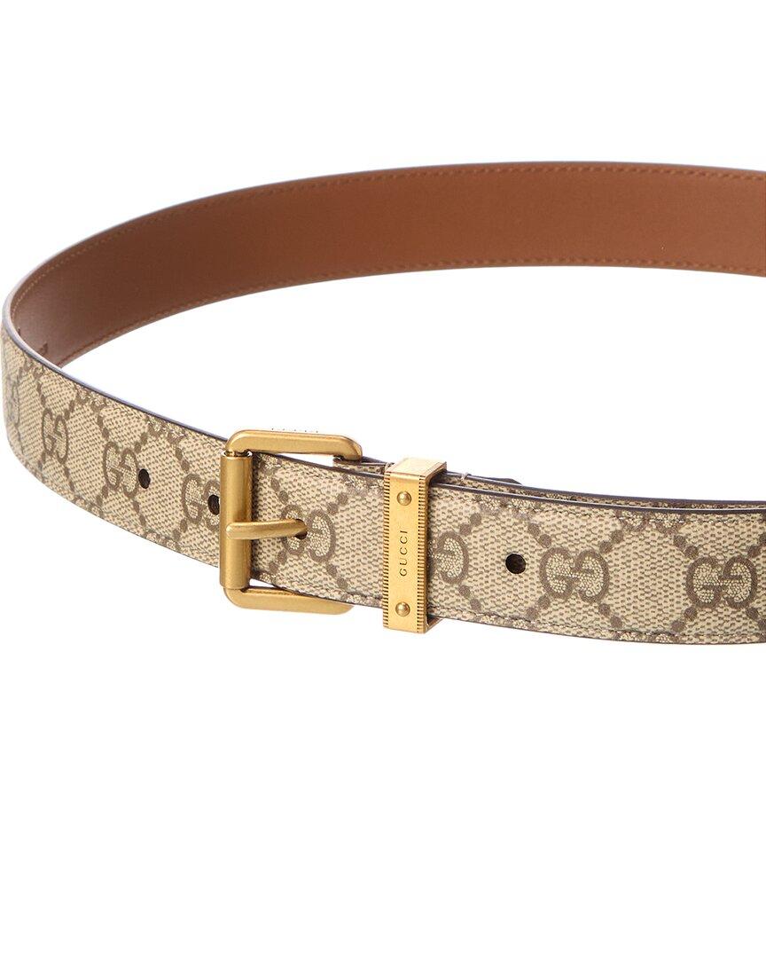 GUCCI GG SUPREME JACQUARD CANVAS UNISEX BELT