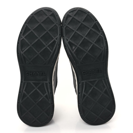 BLACK SUEDE CC LOW TOP SNEAKERS