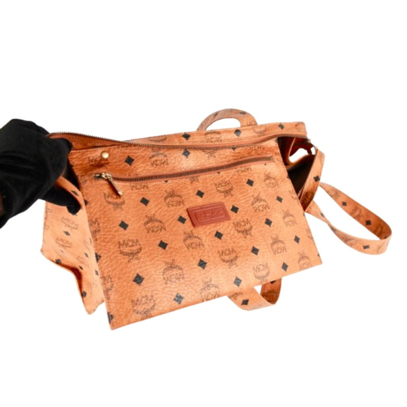 MCM COGNAC SHOPPERS BAG