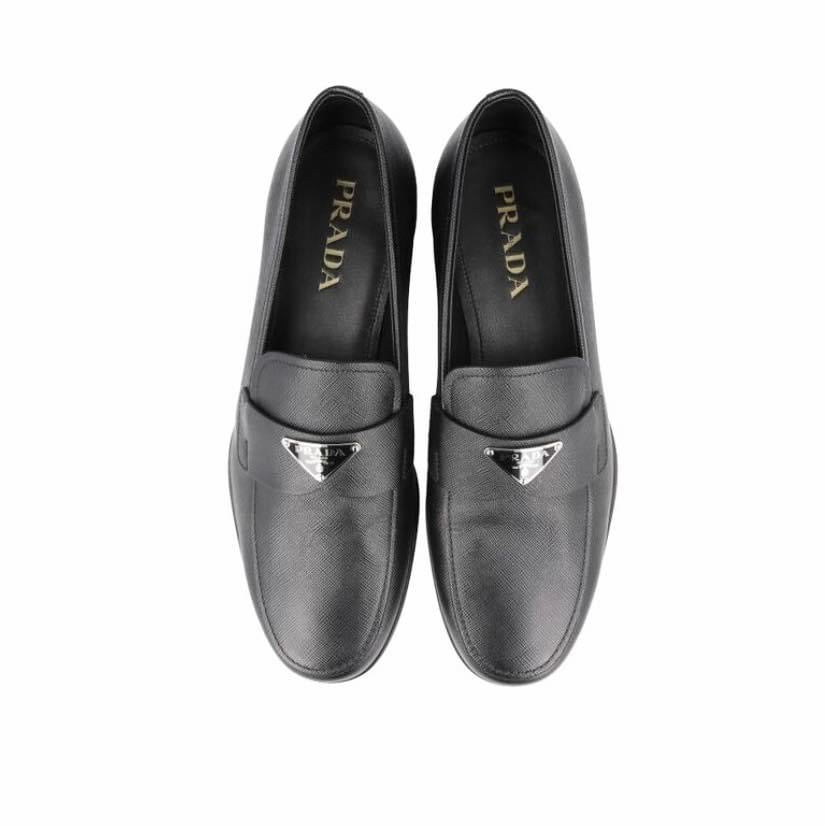 PRADA SAFFIANO LEATHER LOAFERS