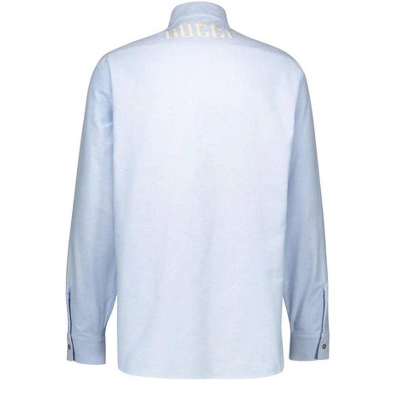 GUCCI GG WOMENS OXFORD LONGSLEEVE WITH LOGO EMBROIDERY