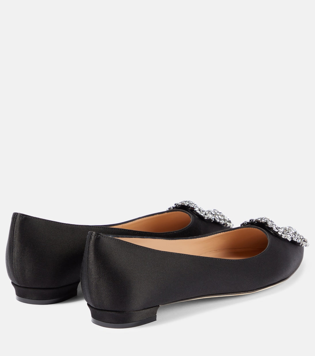 MANOLO  BLAHNIK
HANGISI EMBELLISHED BALLET FLATS