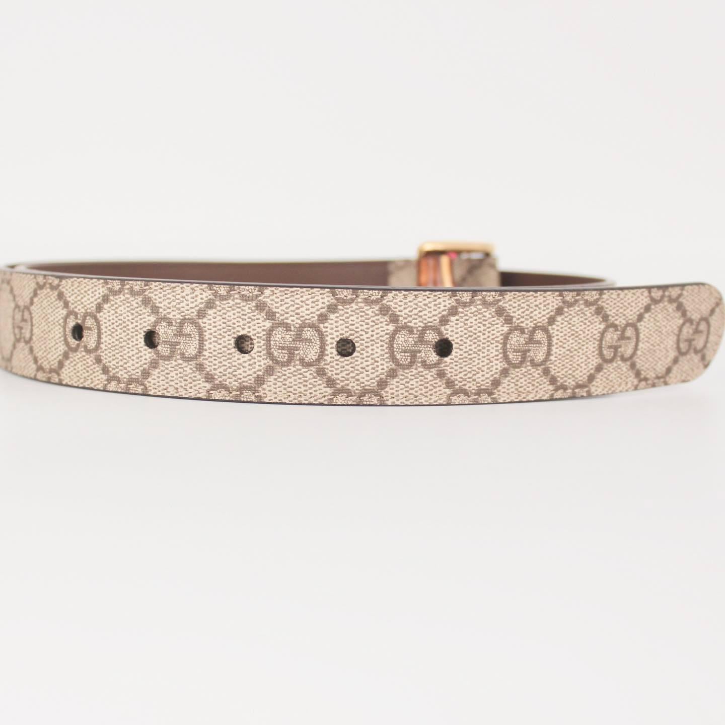 GUCCI BELT WITH BAMBOO BUCKLE IN BEIGE