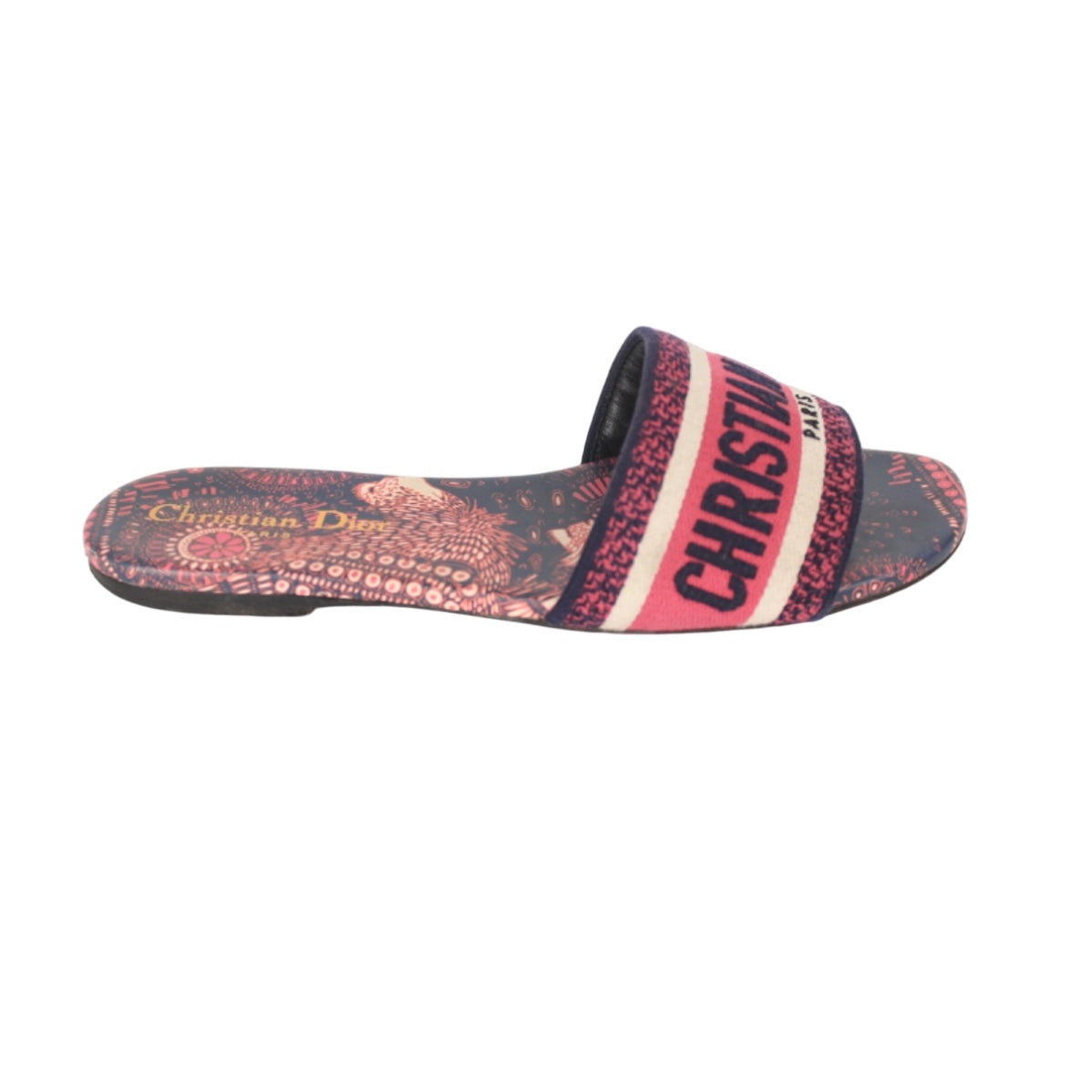 DWAY ANIMALS PINK BLUE WHITE LOGO SANDAL