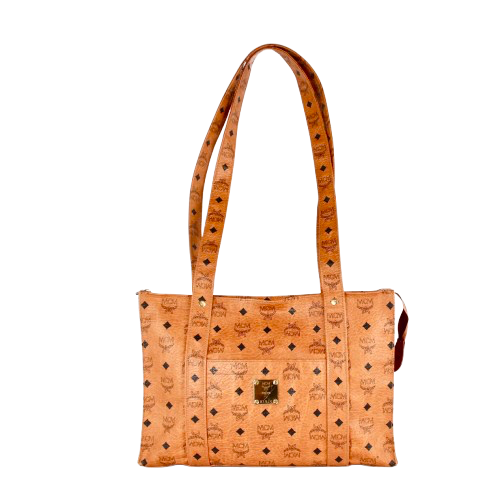 MCM COGNAC SHOPPERS BAG