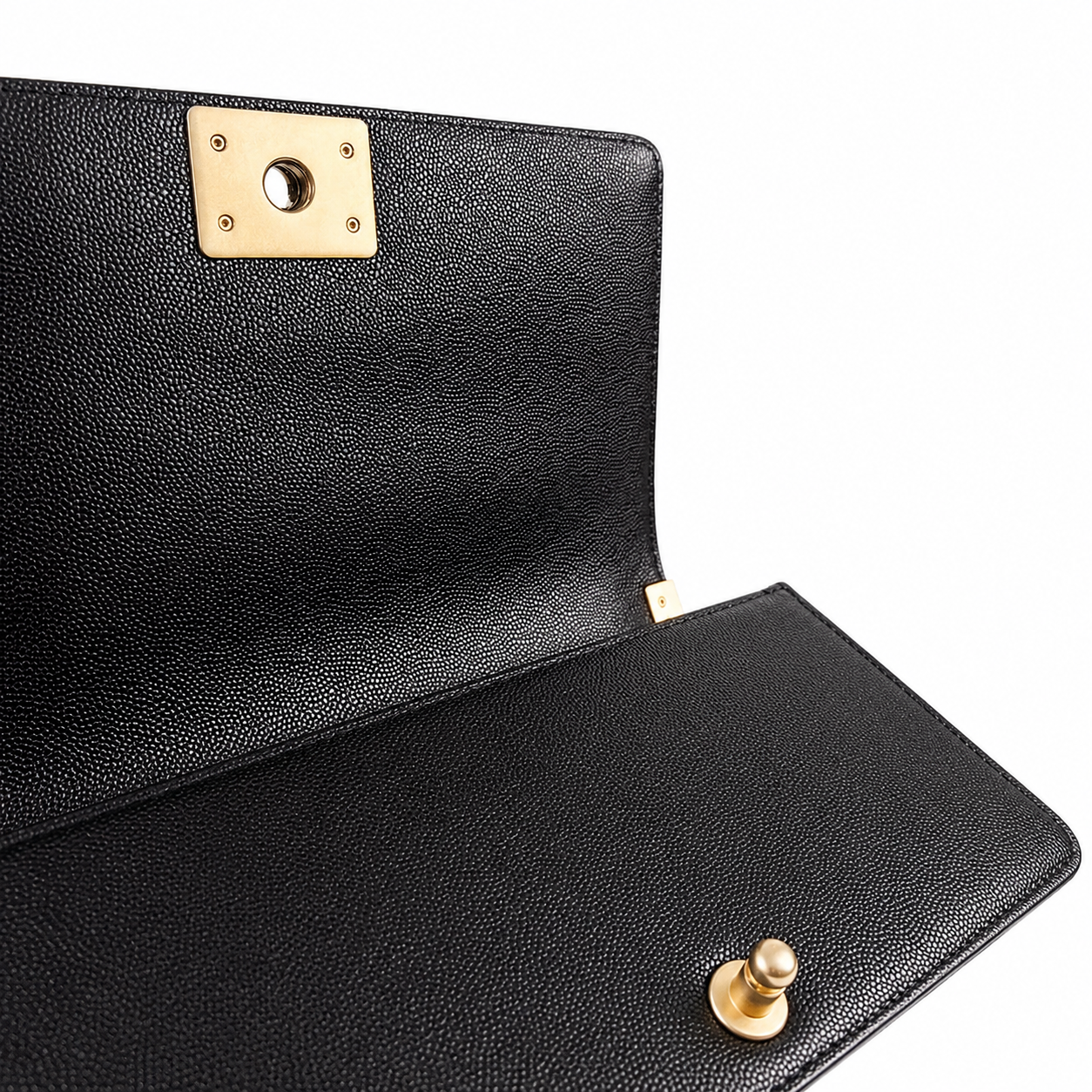 CHANEL CC MEDIUM OLD BOY CHEVRON FLAP CAVIAR