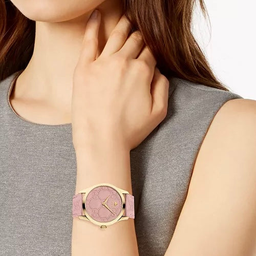 GUCCI GG PINK G-TIMELESS WATCH