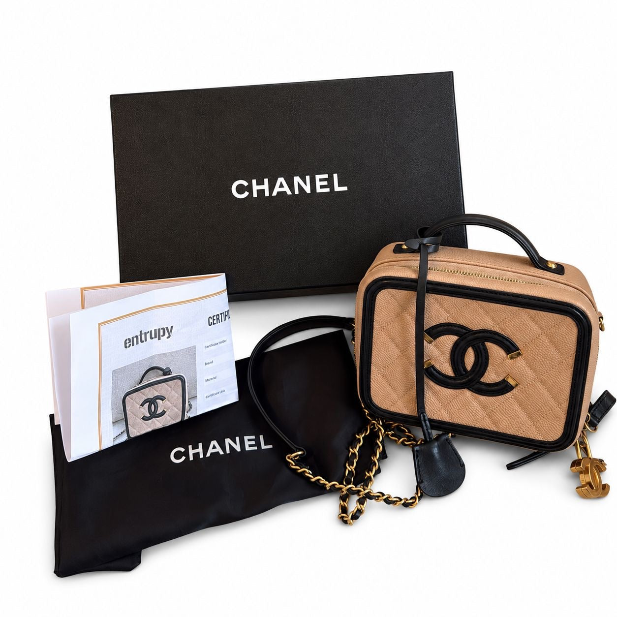 CHANEL CC SMALL FILIGREE VANITY CASE