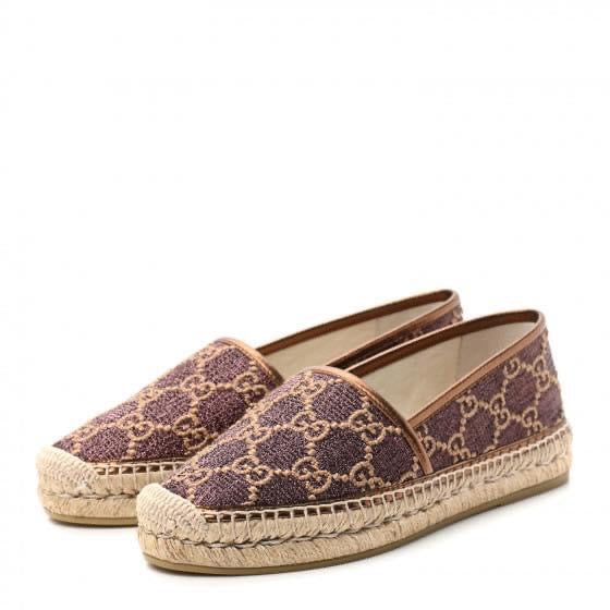 GUCCI BRONZE ESPADRILLE