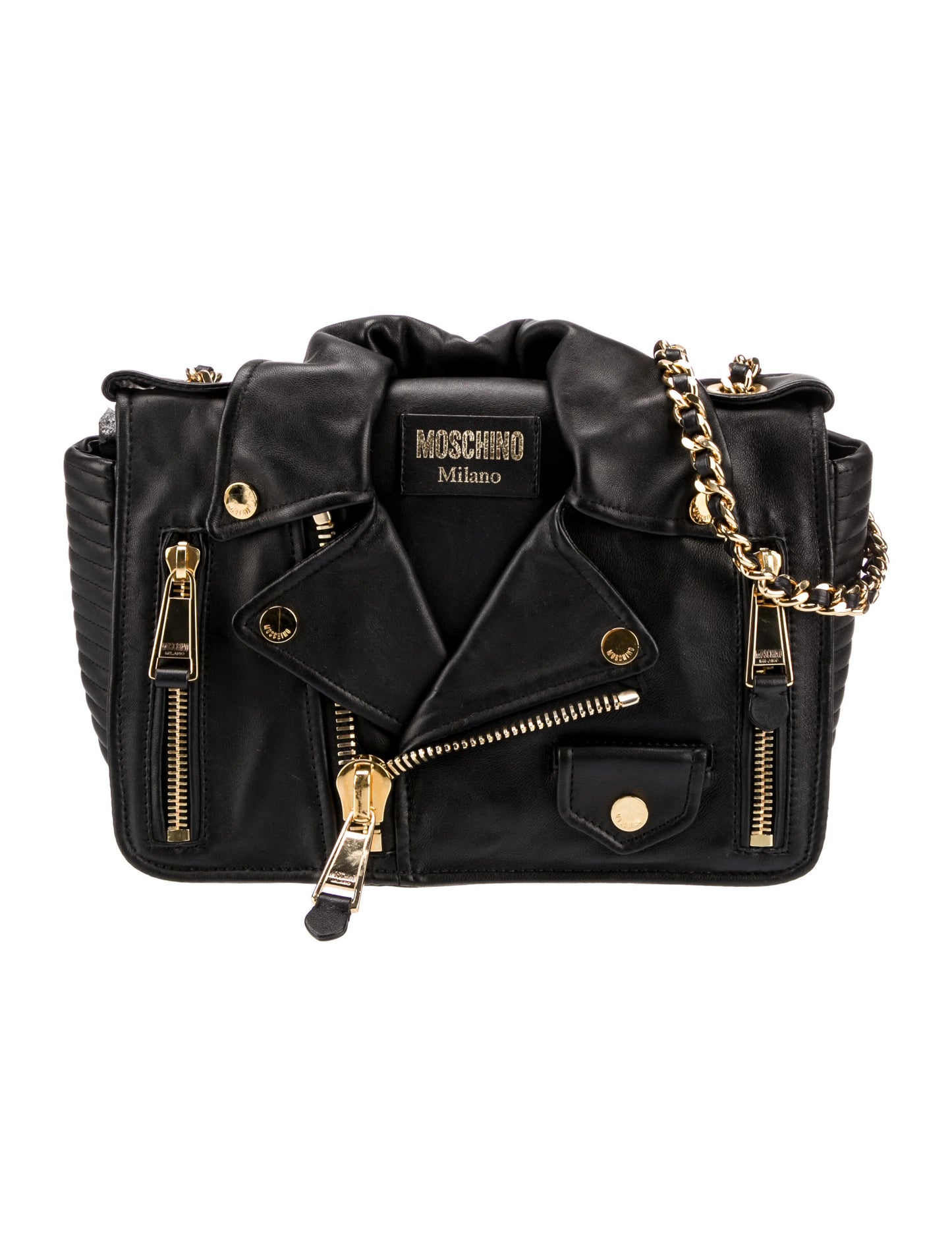 MOSCHINO BIKER MAXI BAG