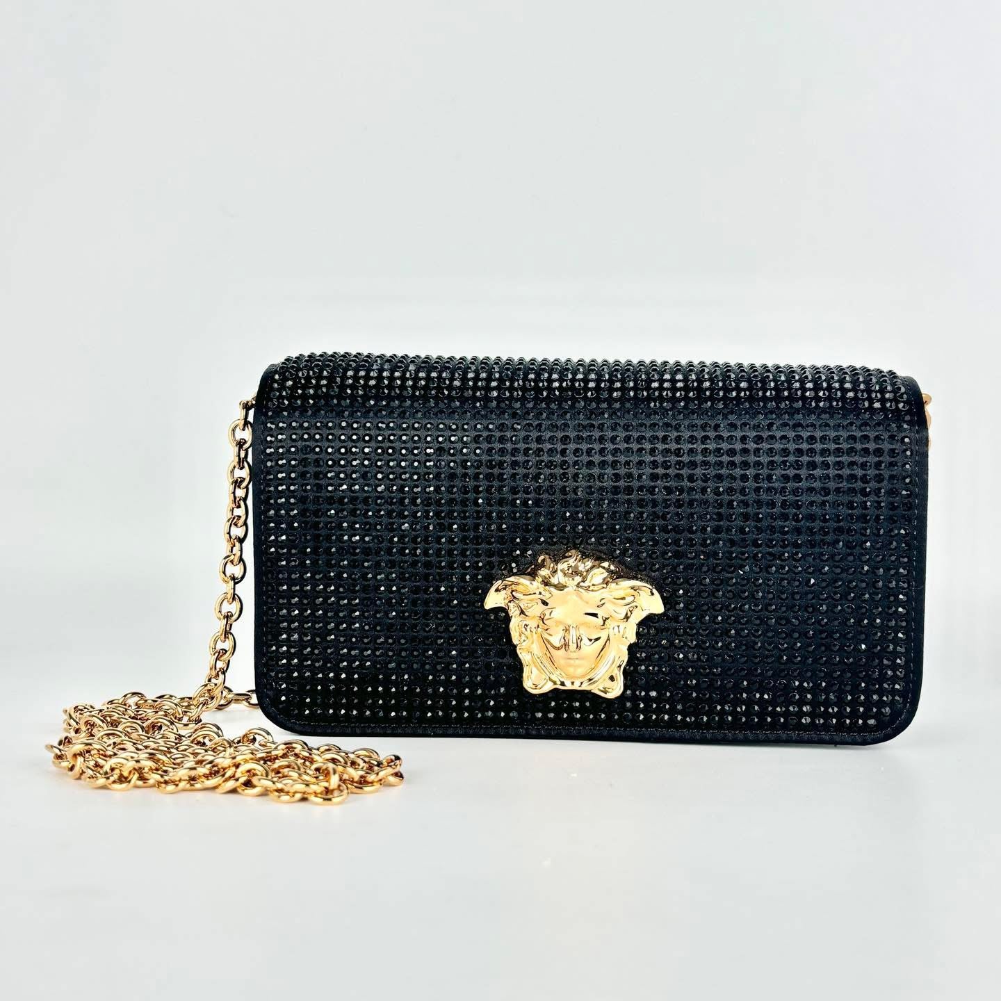 VERSACE LA MEDUSA STUDDED BAG