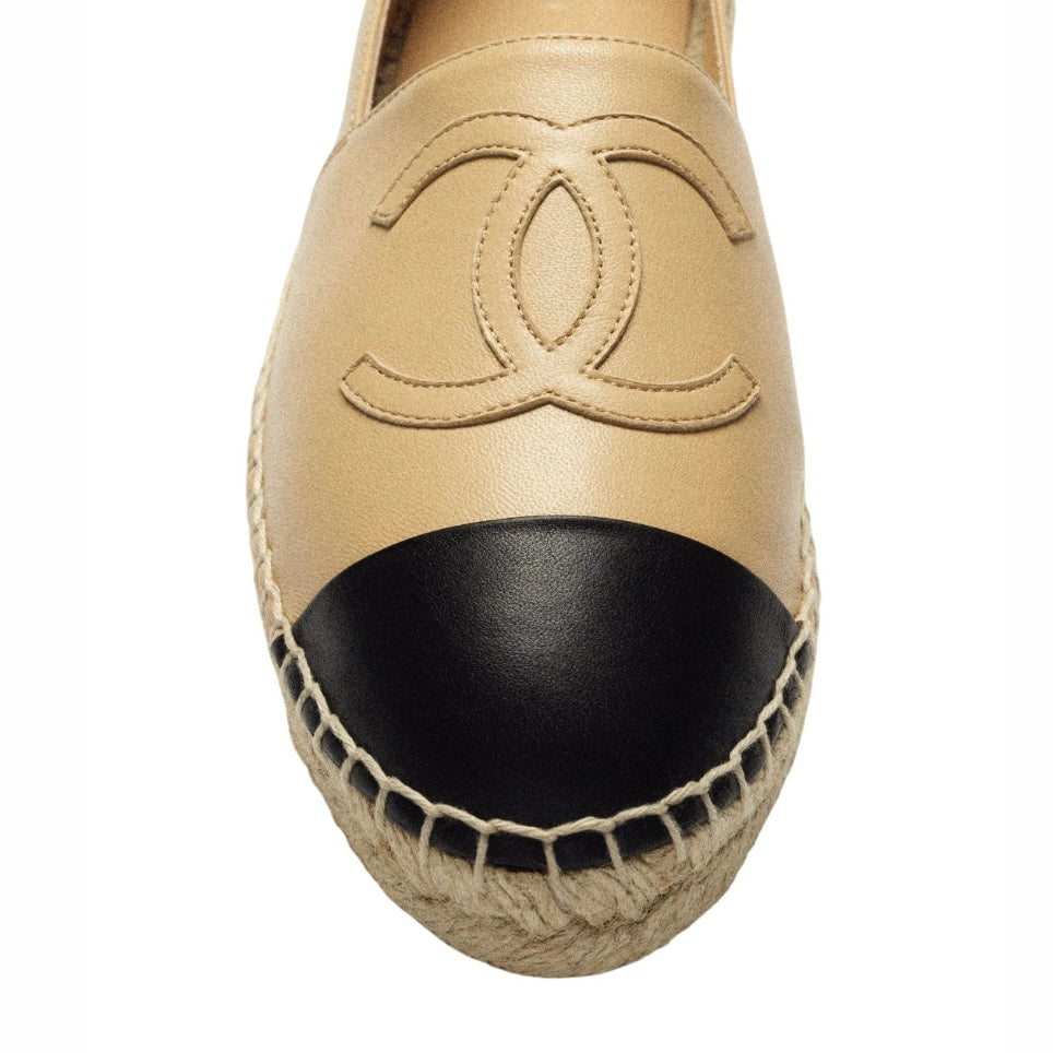LAMBSKIN LEATHER ESPADRILLE