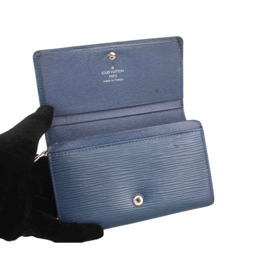 LOUIS VUITTON BLUE TRESOR WALLET